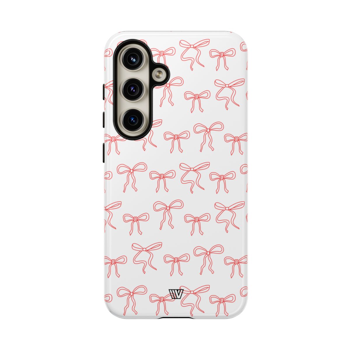 Red Ribbon Tough Phone Case Dual-Layer Impact Resistant Trovvve