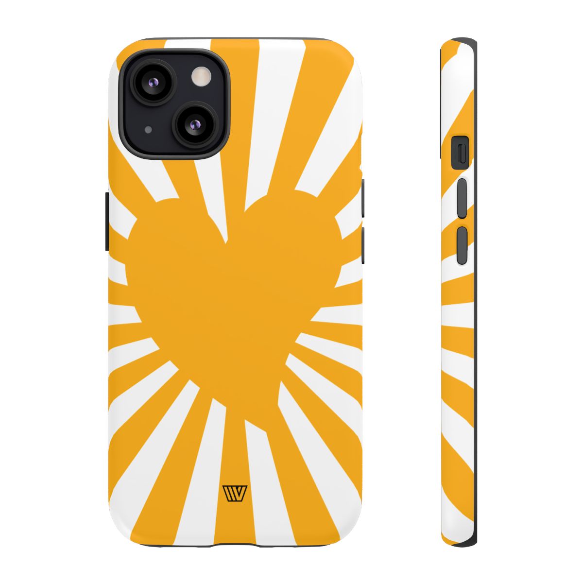 Heart Sun Rays Tough Phone Case with Impact Resistance