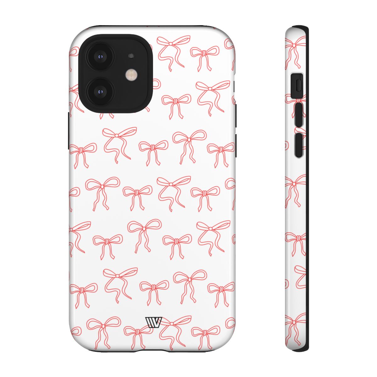 Red Ribbon Tough Phone Case Dual-Layer Impact Resistant Trovvve
