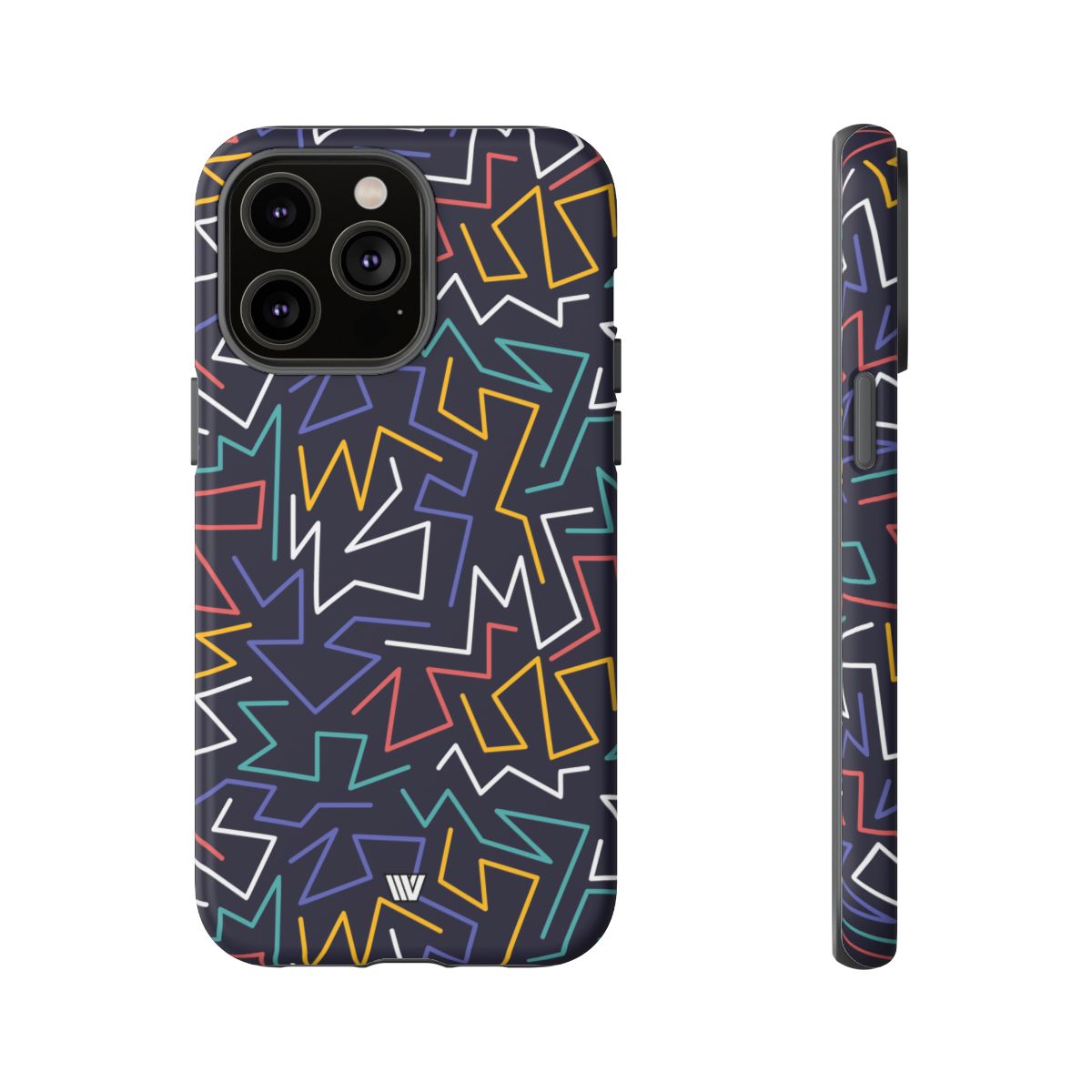 Tough Impact Resistant Phone Case ZIGZAG NIGHT
