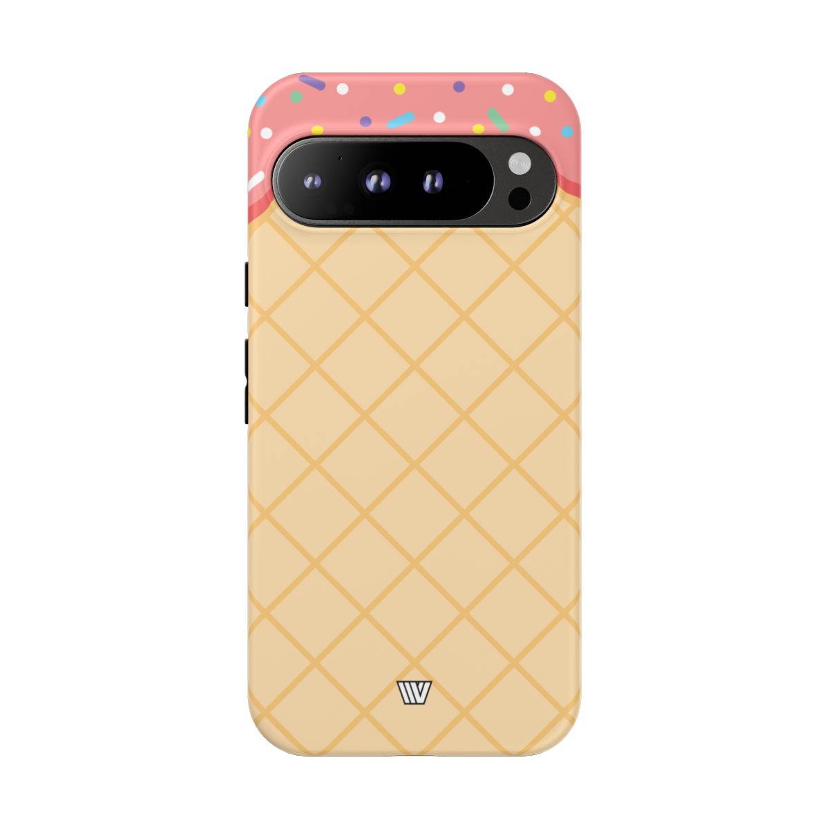 Ice Cream Cone Tough Phone Case Dual-Layer Protection