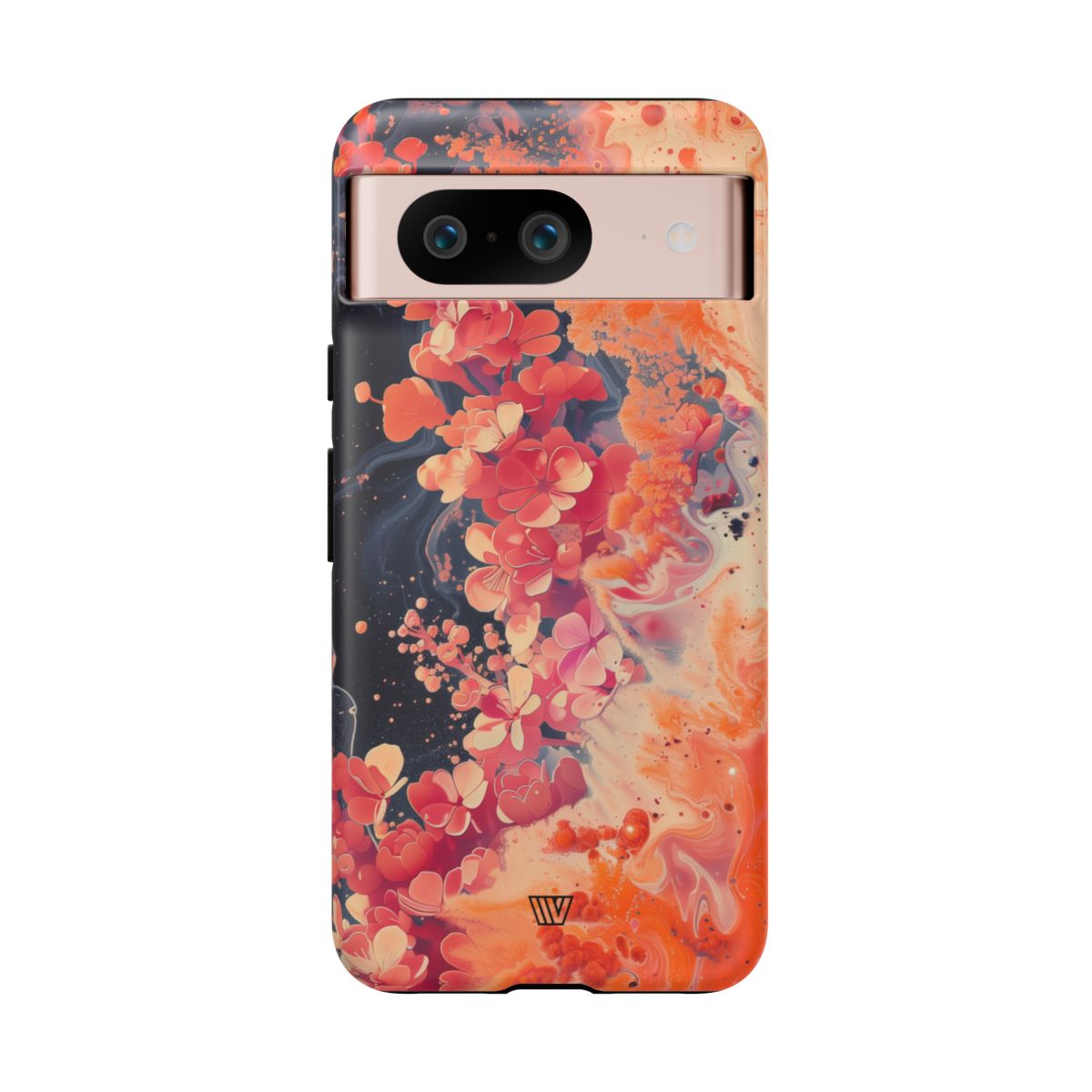 Tough Phone Case Dual-Layer Protection Phone Case WAVE OF FLOWERS