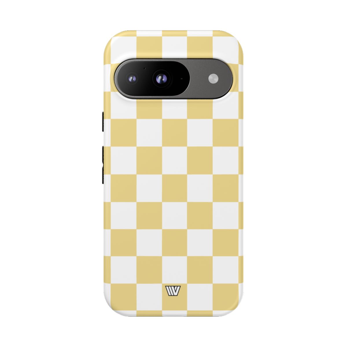 Banana Yellow Checkerboard Tough Phone Case