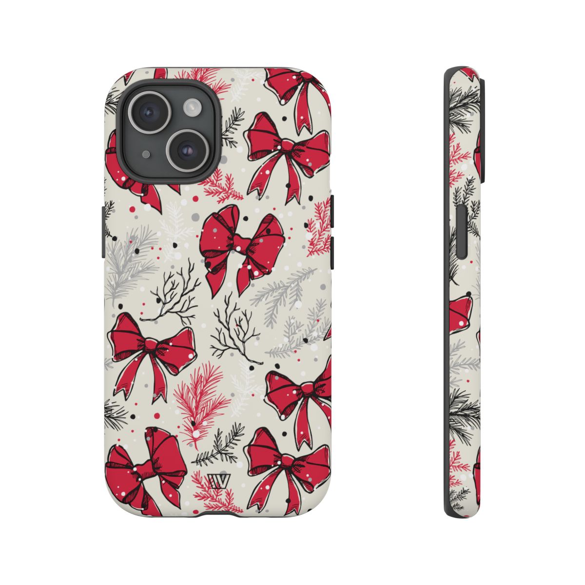 Tough Phone Case Impact-Resistant Dual Layer WINTER BOWS