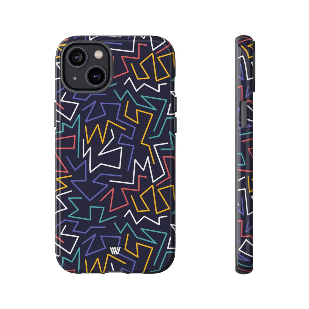 Tough Impact Resistant Phone Case ZIGZAG NIGHT