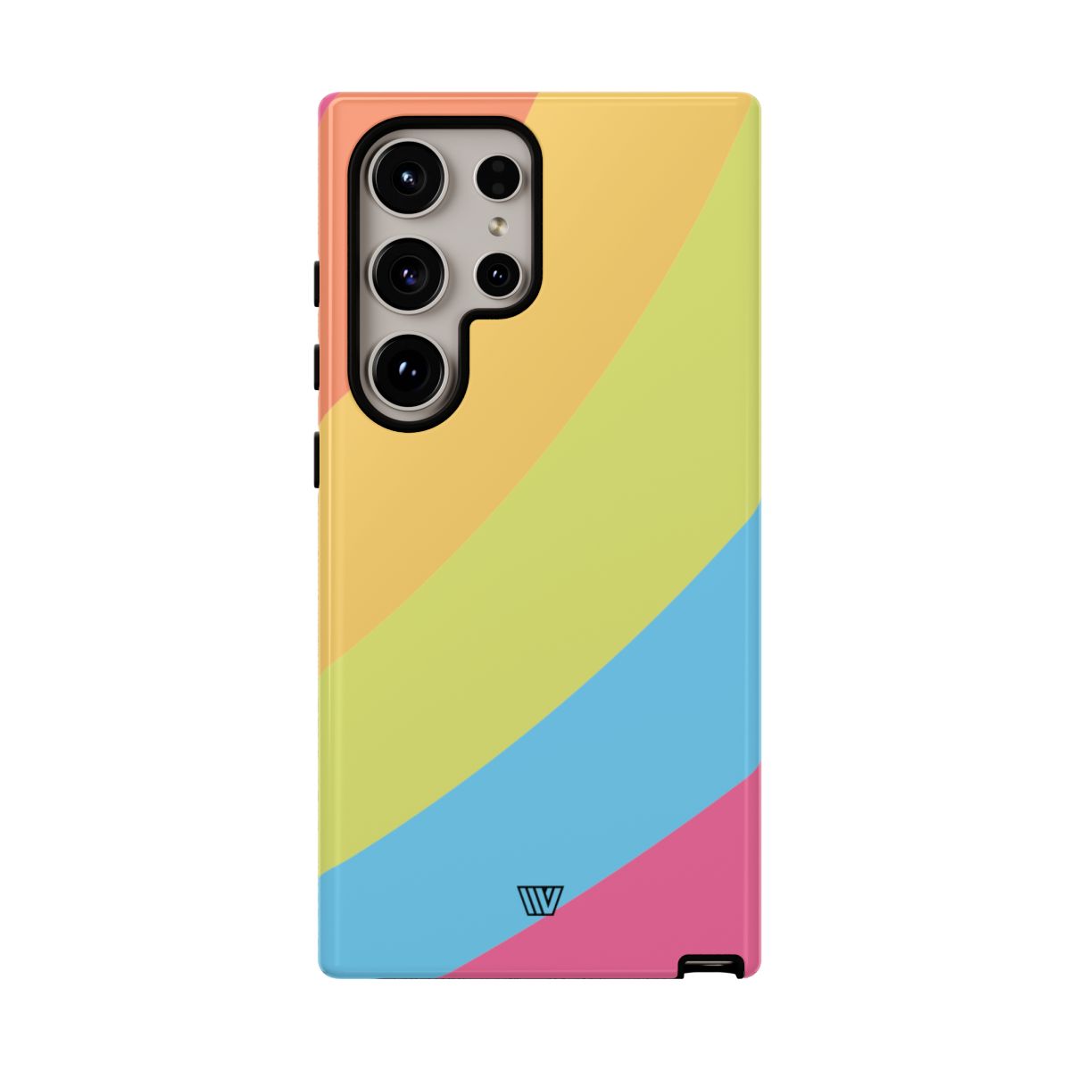 Neon Rainbow Tough Phone Case Dual-Layer Protective Shell