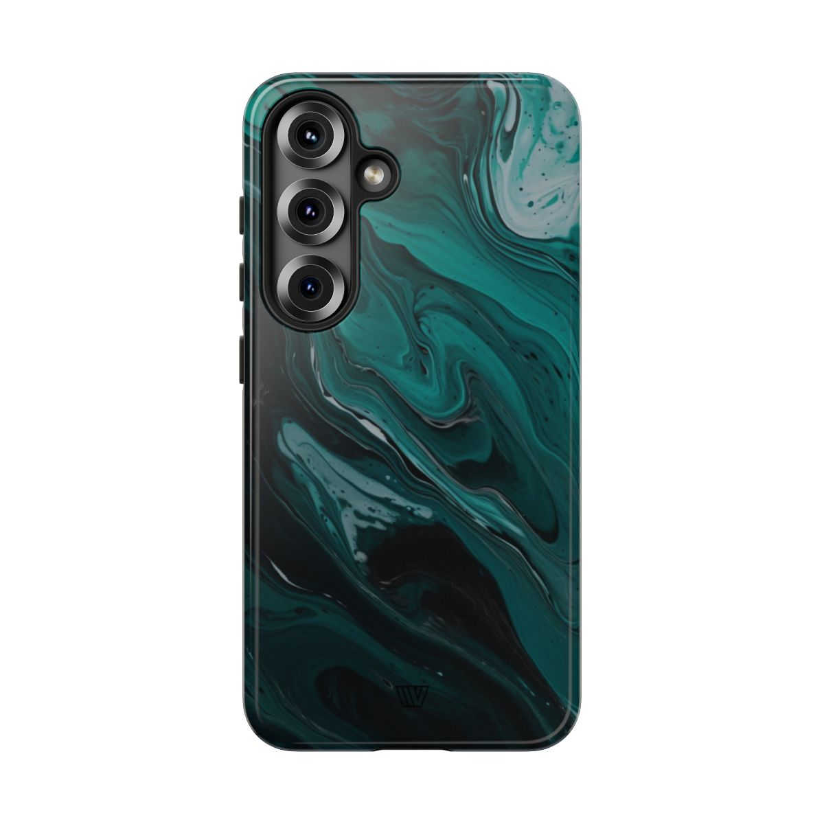 Teal Paint Swirl Tough Phone Case