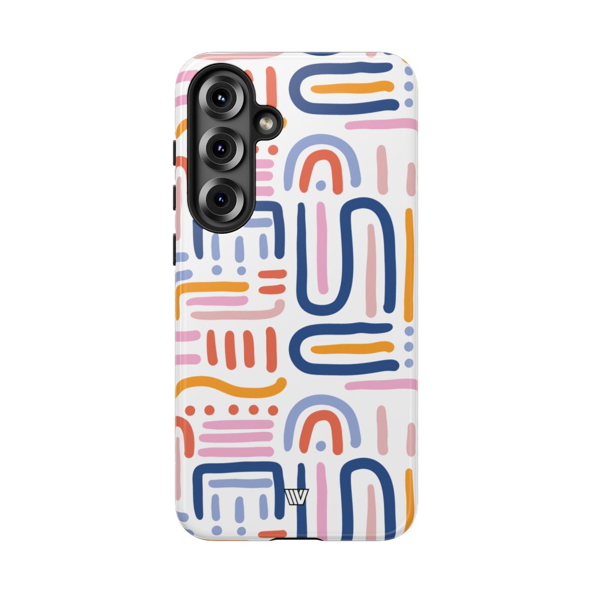 Tough Phone Case Dual-Layer Protection MEMPHIS BOLD LINES