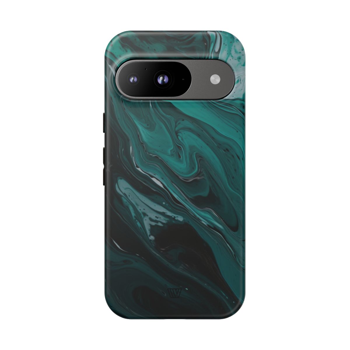 Teal Paint Swirl Tough Phone Case