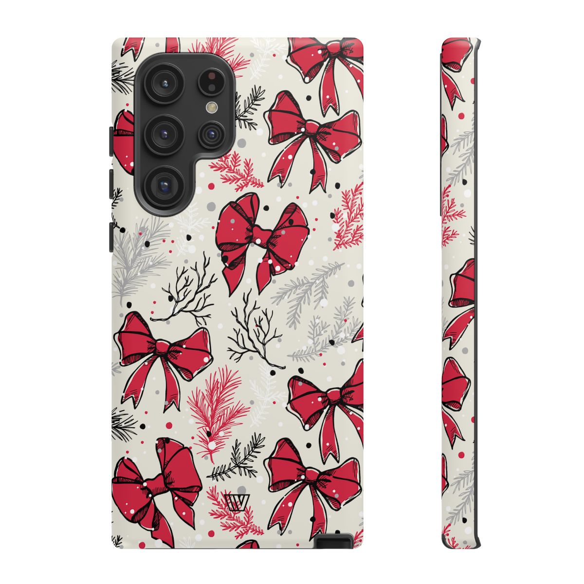 Tough Phone Case Impact-Resistant Dual Layer WINTER BOWS
