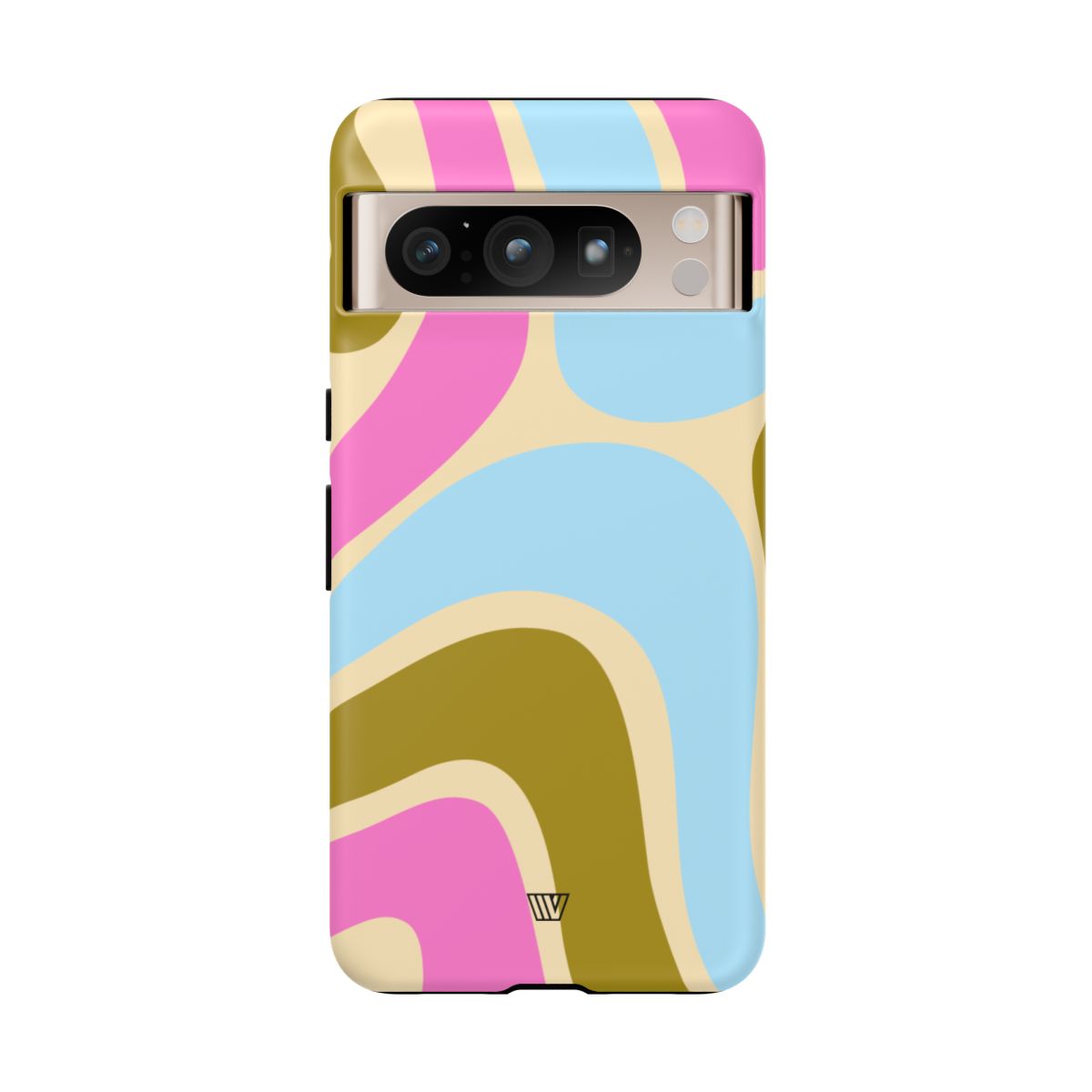 Tough Phone Case Large Groovy Waves Polycarbonate Shell