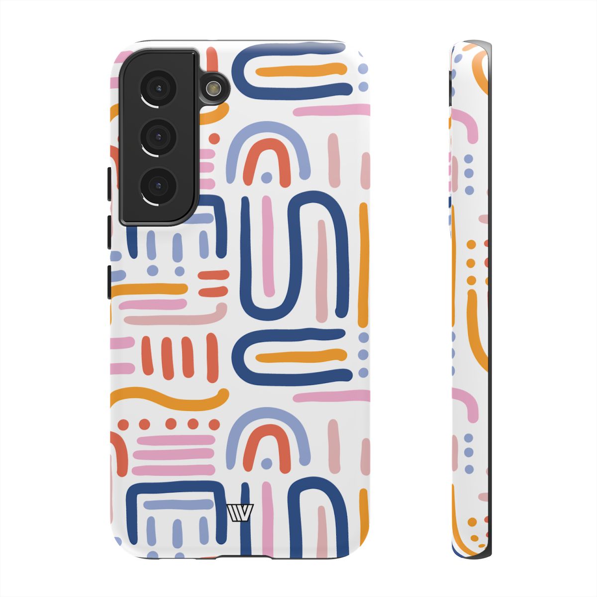 Tough Phone Case Dual-Layer Protection MEMPHIS BOLD LINES