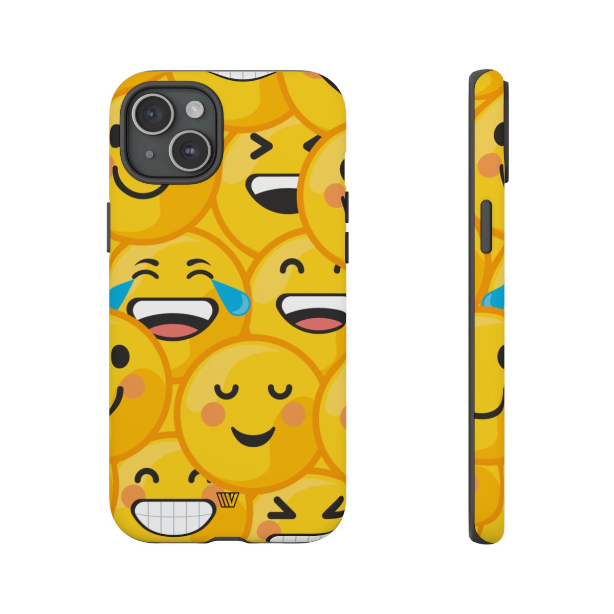 Tough Phone Case Impact-Resistant Dual-Layer Polycarbonate EMOJI FACES