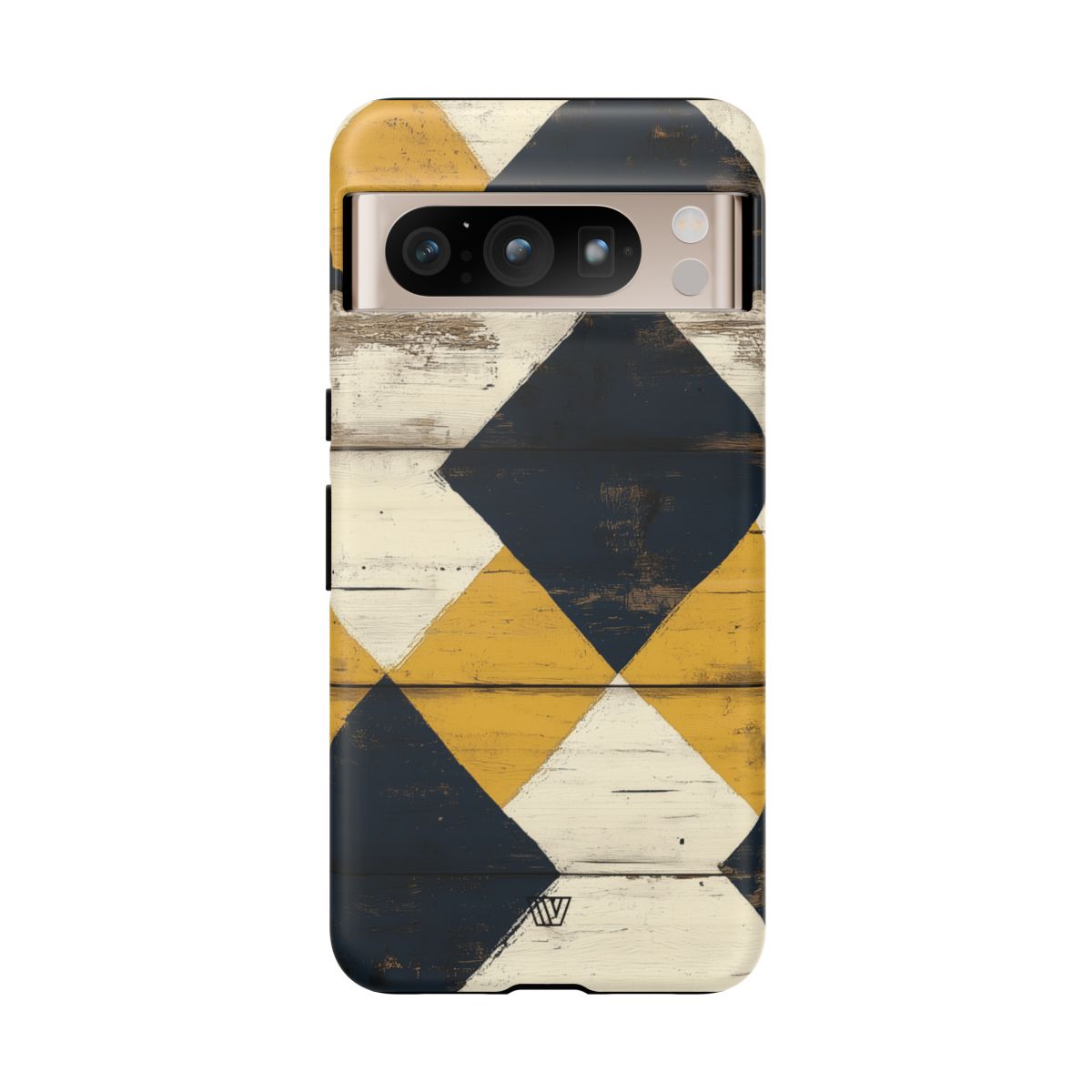 Tough Phone Case Dual-Layer Protection Farmhouse Wood