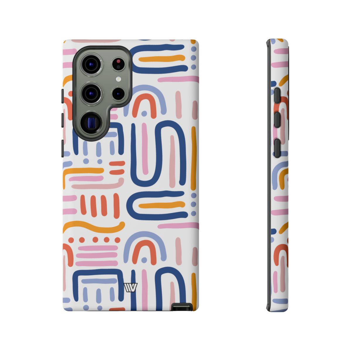 Tough Phone Case Dual-Layer Protection MEMPHIS BOLD LINES