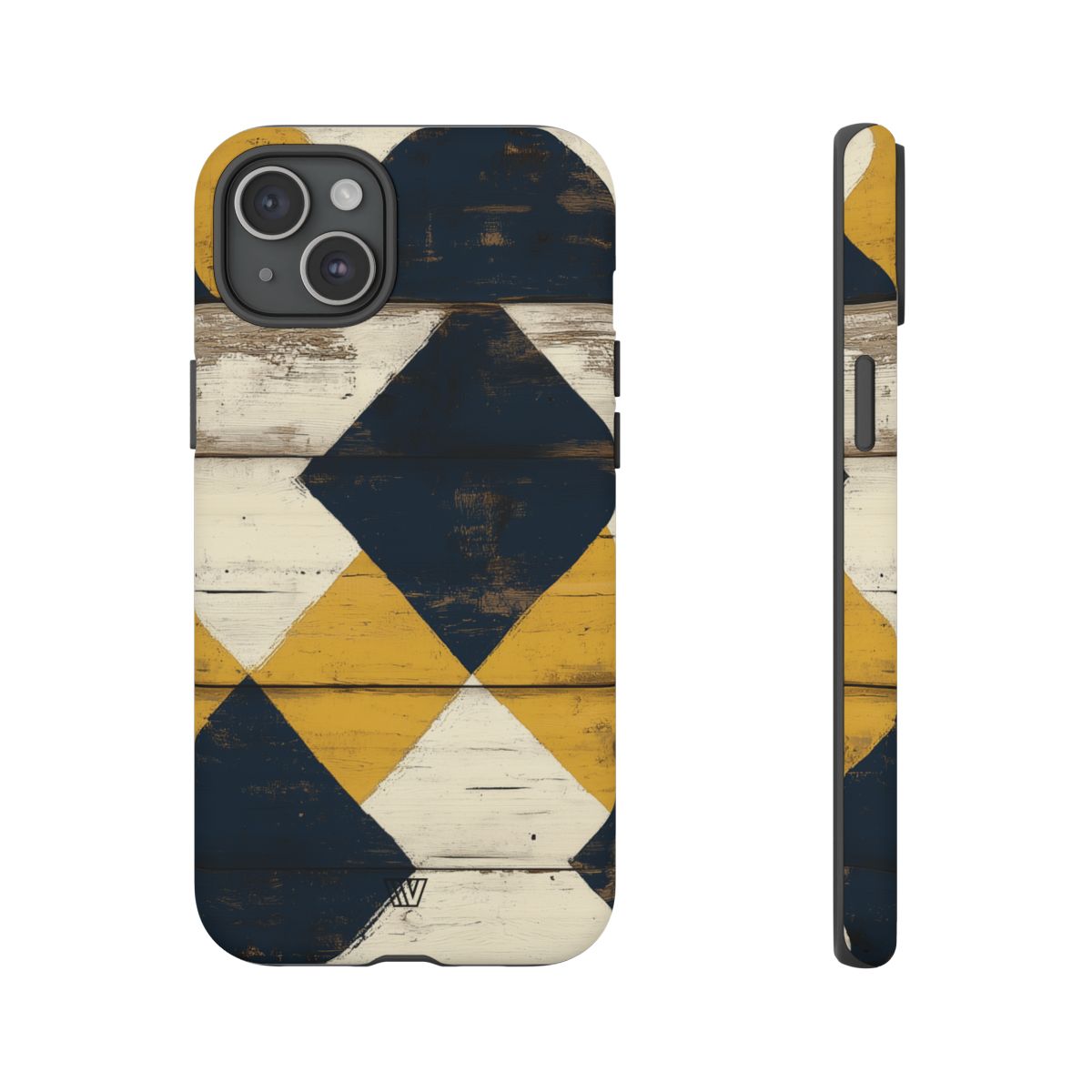 Tough Phone Case Dual-Layer Protection Farmhouse Wood