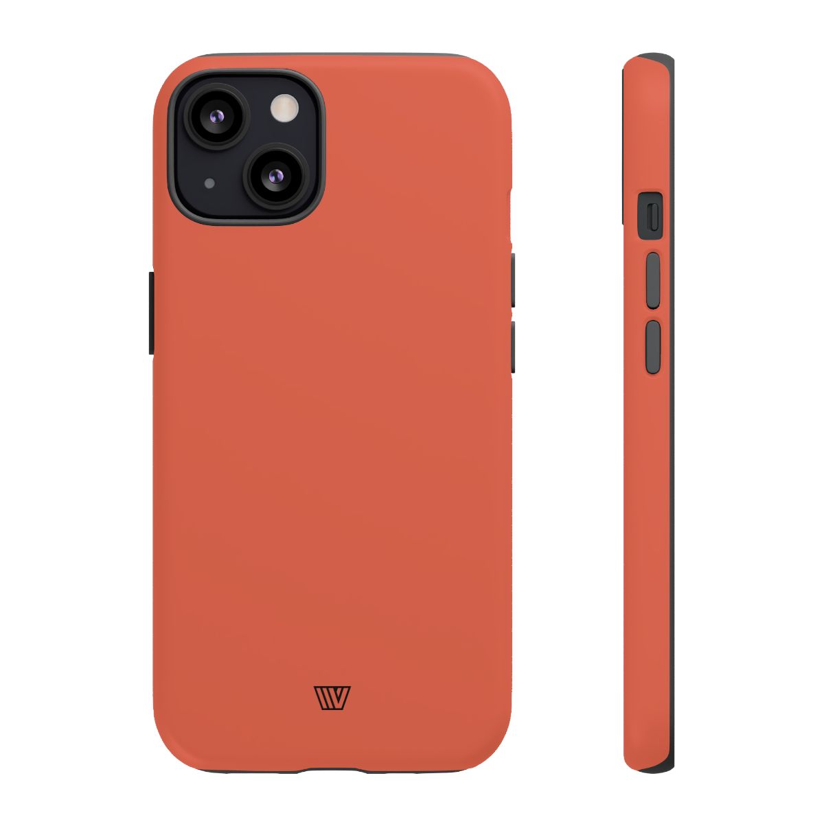 Burnt Sienna Tough Phone Case Dual-Layer Protection