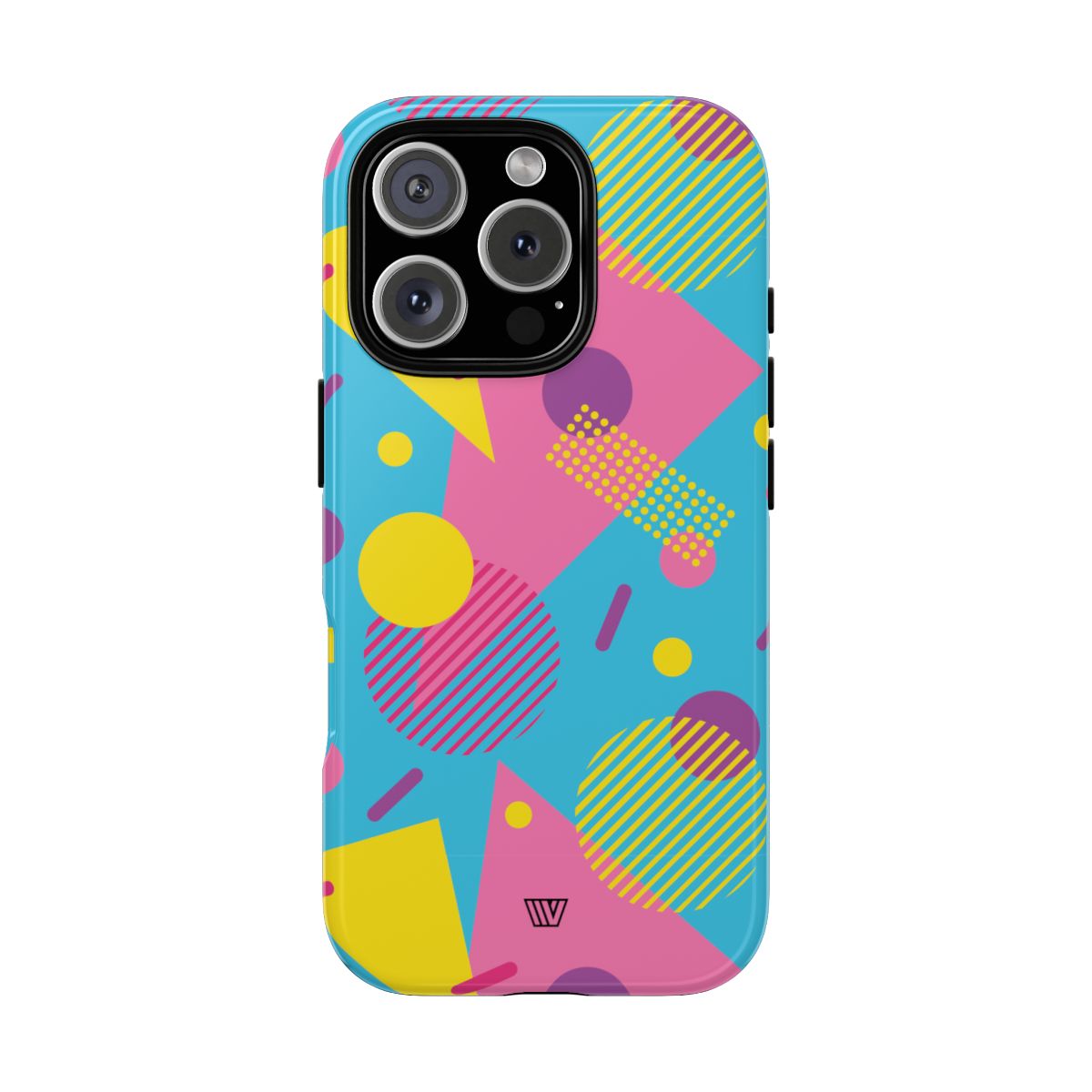 Retro Pattern Light Blue Tough Phone Case