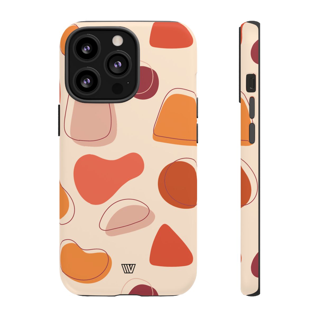 Tough Impact-Resistant Phone Case with Dual Layer WARM SHAPES