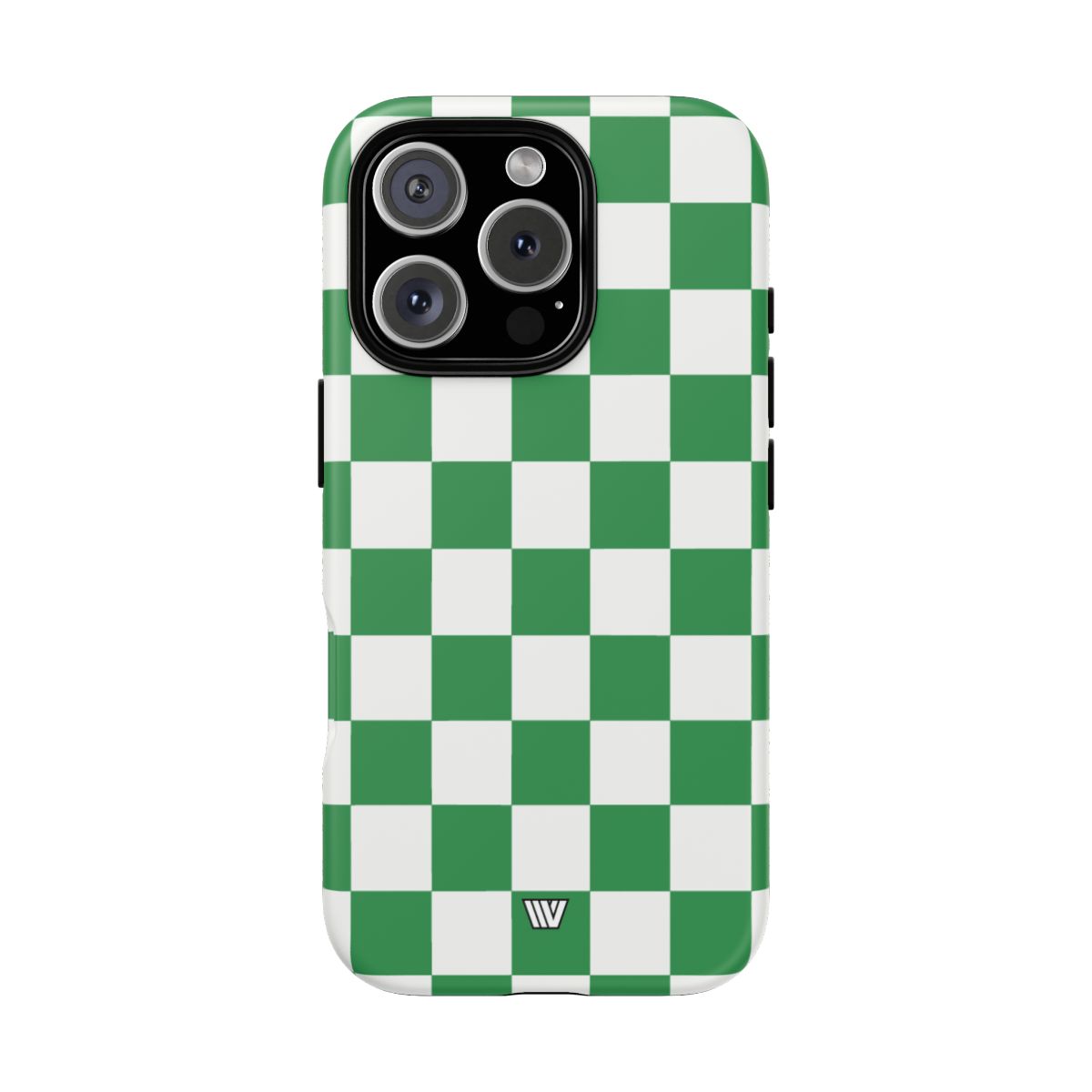 Green White Checkerboard Tough Phone Case