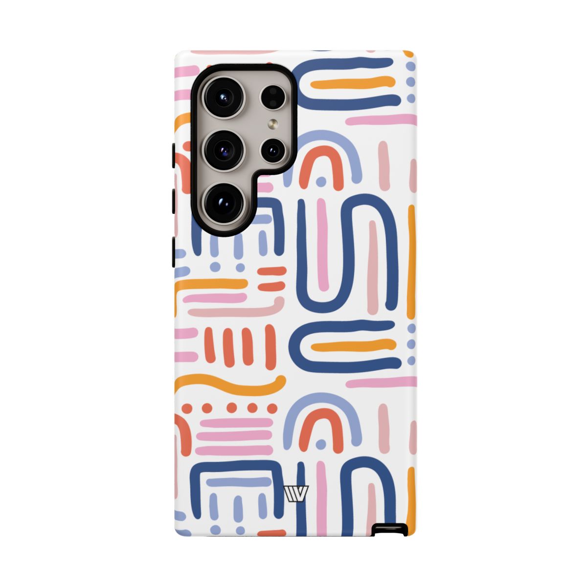 Tough Phone Case Dual-Layer Protection MEMPHIS BOLD LINES
