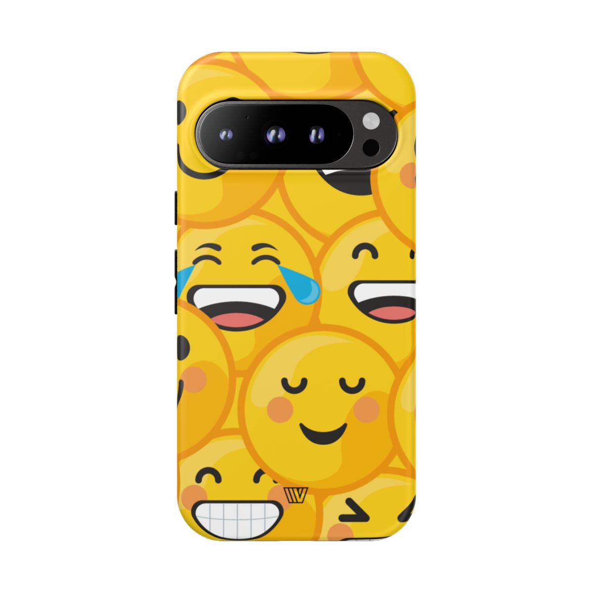 Tough Phone Case Impact-Resistant Dual-Layer Polycarbonate EMOJI FACES