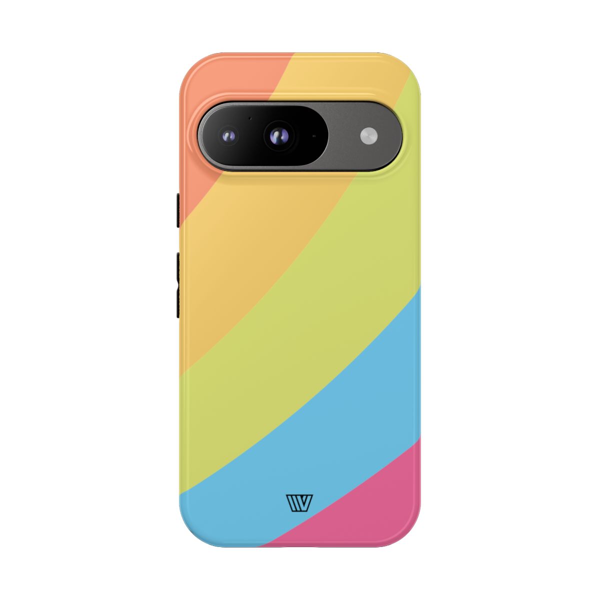 Neon Rainbow Tough Phone Case Dual-Layer Protective Shell