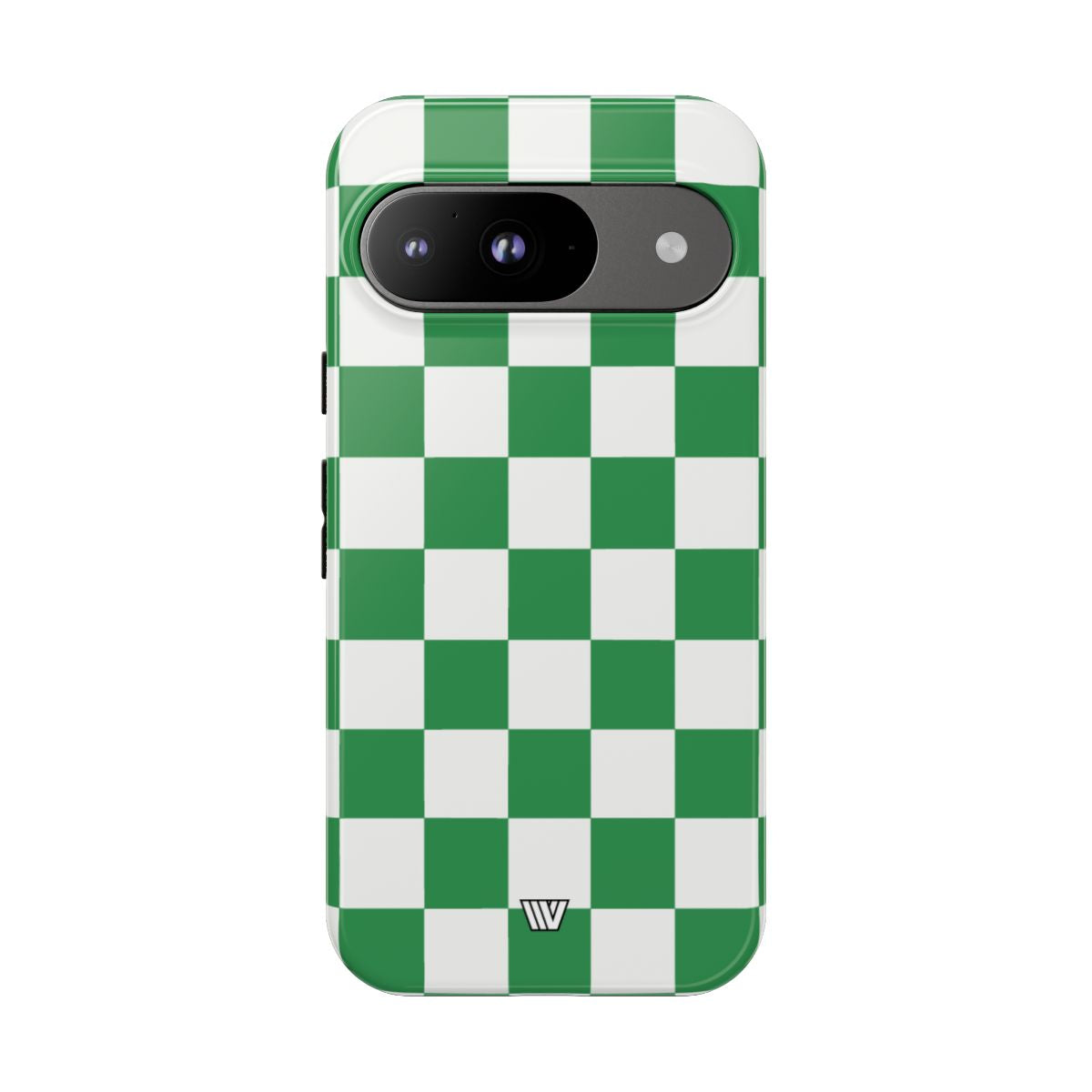 Green White Checkerboard Tough Phone Case