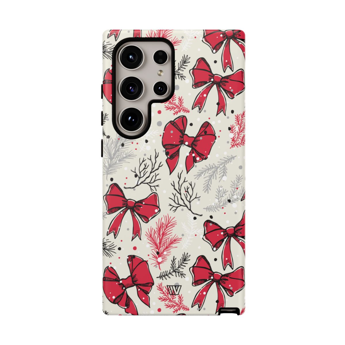 Tough Phone Case Impact-Resistant Dual Layer WINTER BOWS