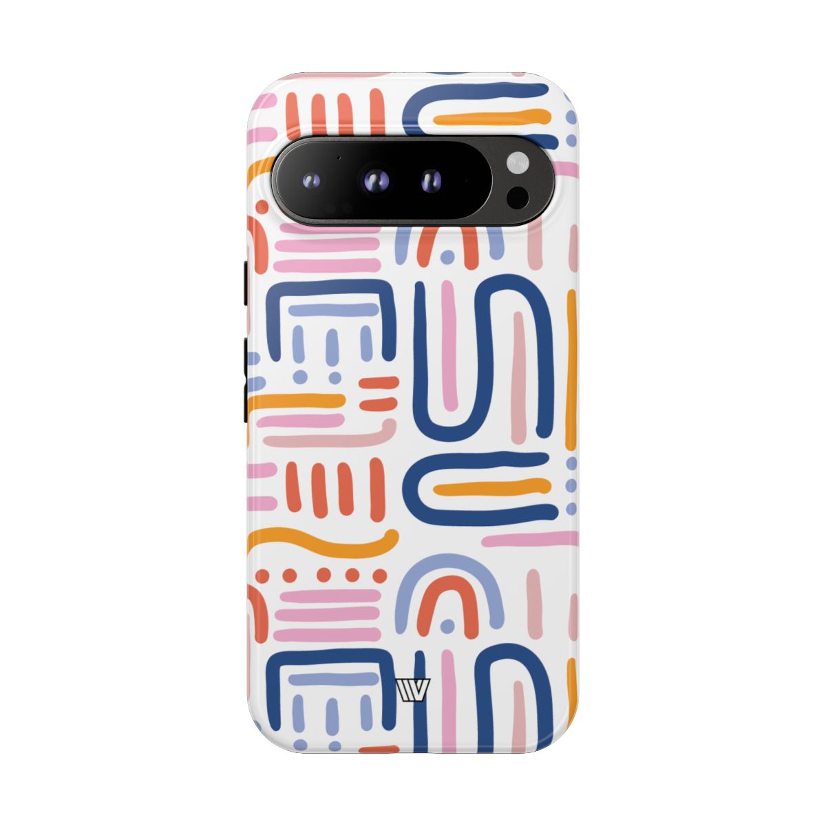 Tough Phone Case Dual-Layer Protection MEMPHIS BOLD LINES