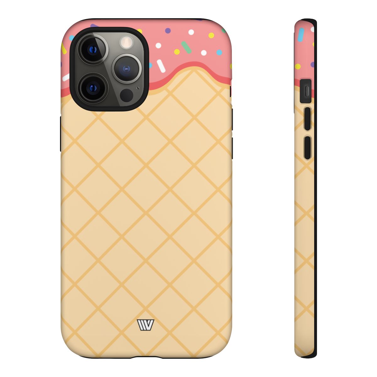 Ice Cream Cone Tough Phone Case Dual-Layer Protection