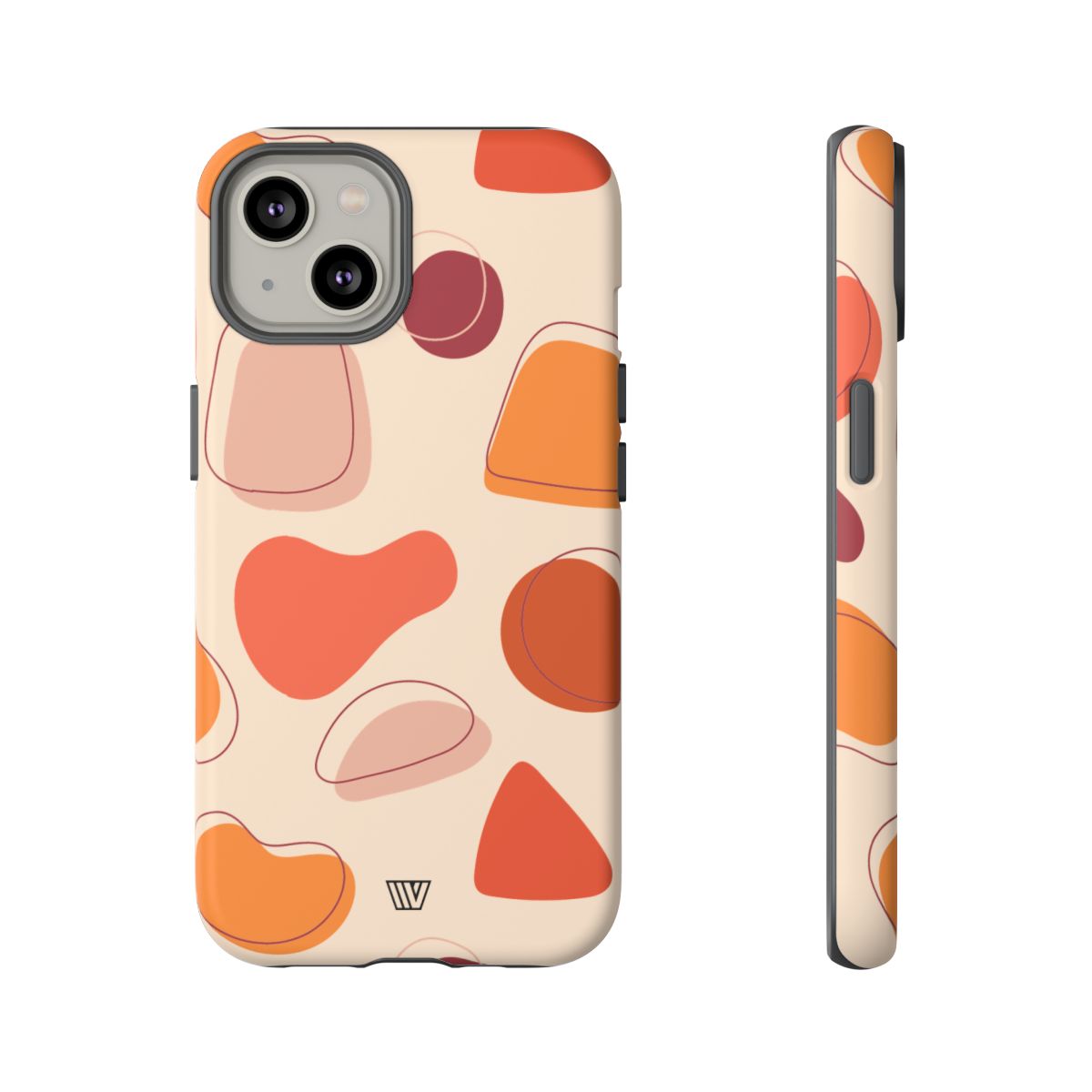 Tough Impact-Resistant Phone Case with Dual Layer WARM SHAPES