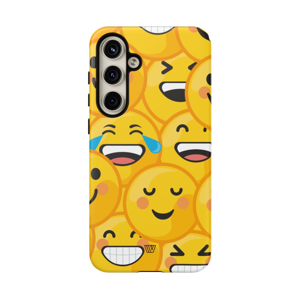 Tough Phone Case Impact-Resistant Dual-Layer Polycarbonate EMOJI FACES