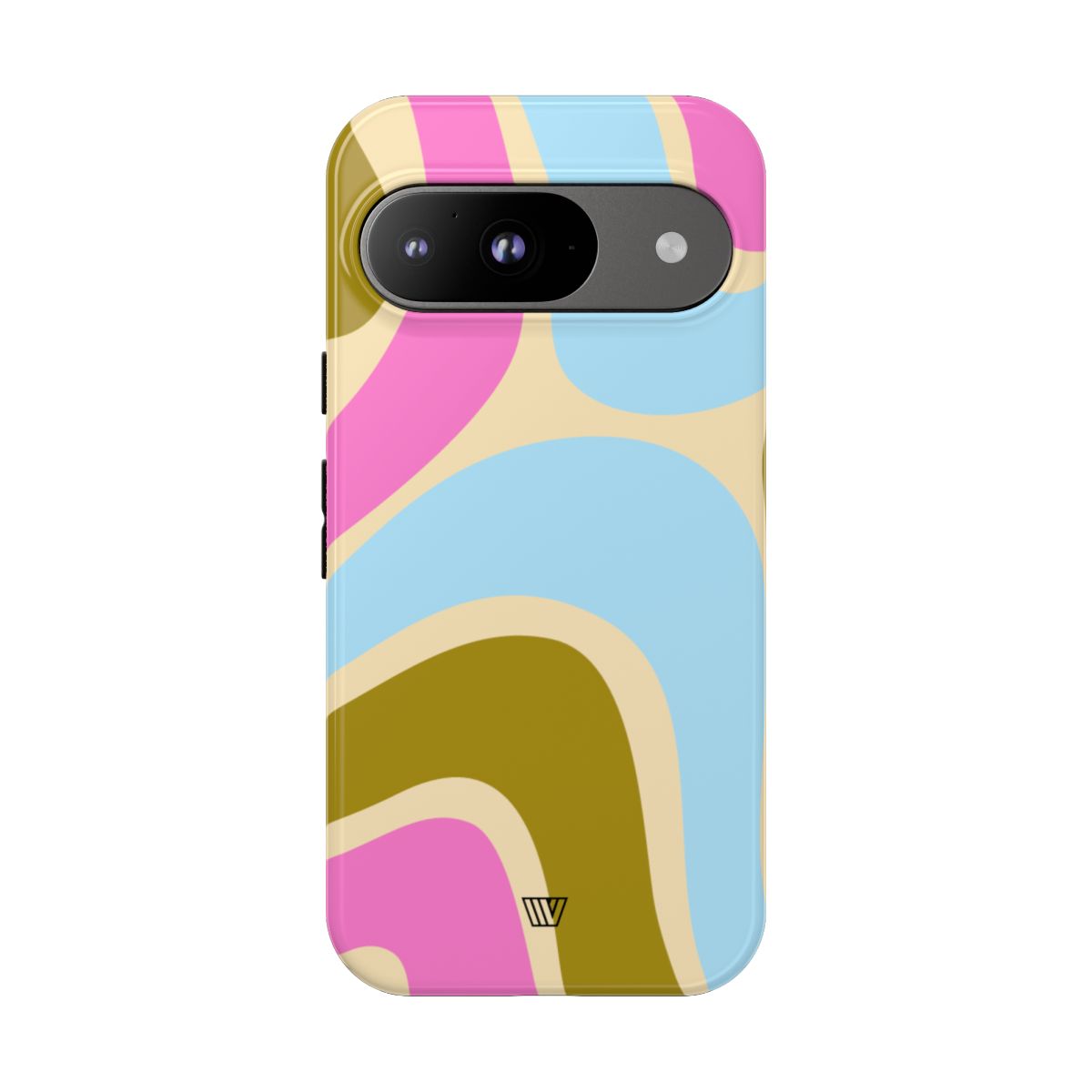 Tough Phone Case Large Groovy Waves Polycarbonate Shell