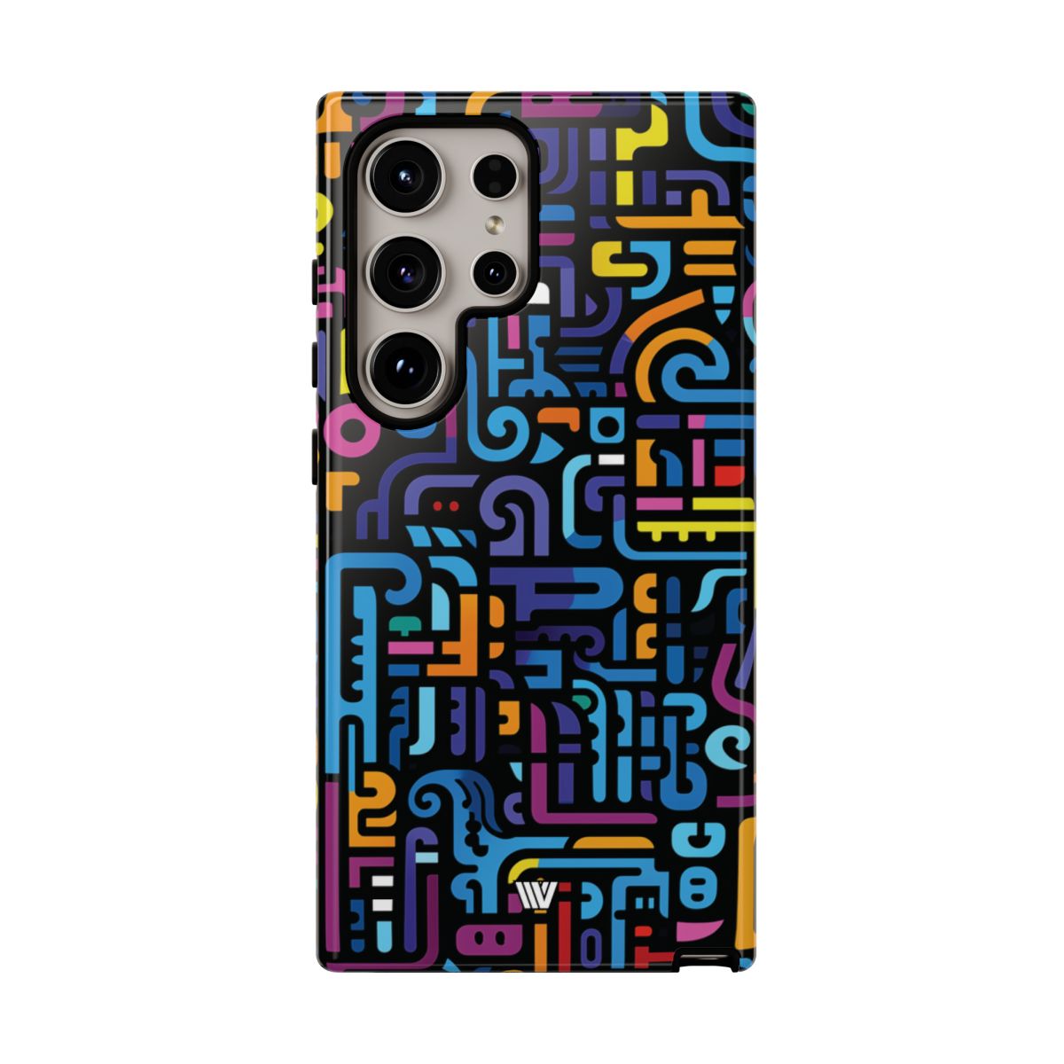 Tough Phone Case Dual-Layer Impact Resistant NEON GLYPHS