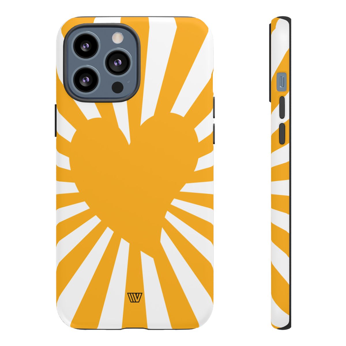 Heart Sun Rays Tough Phone Case with Impact Resistance