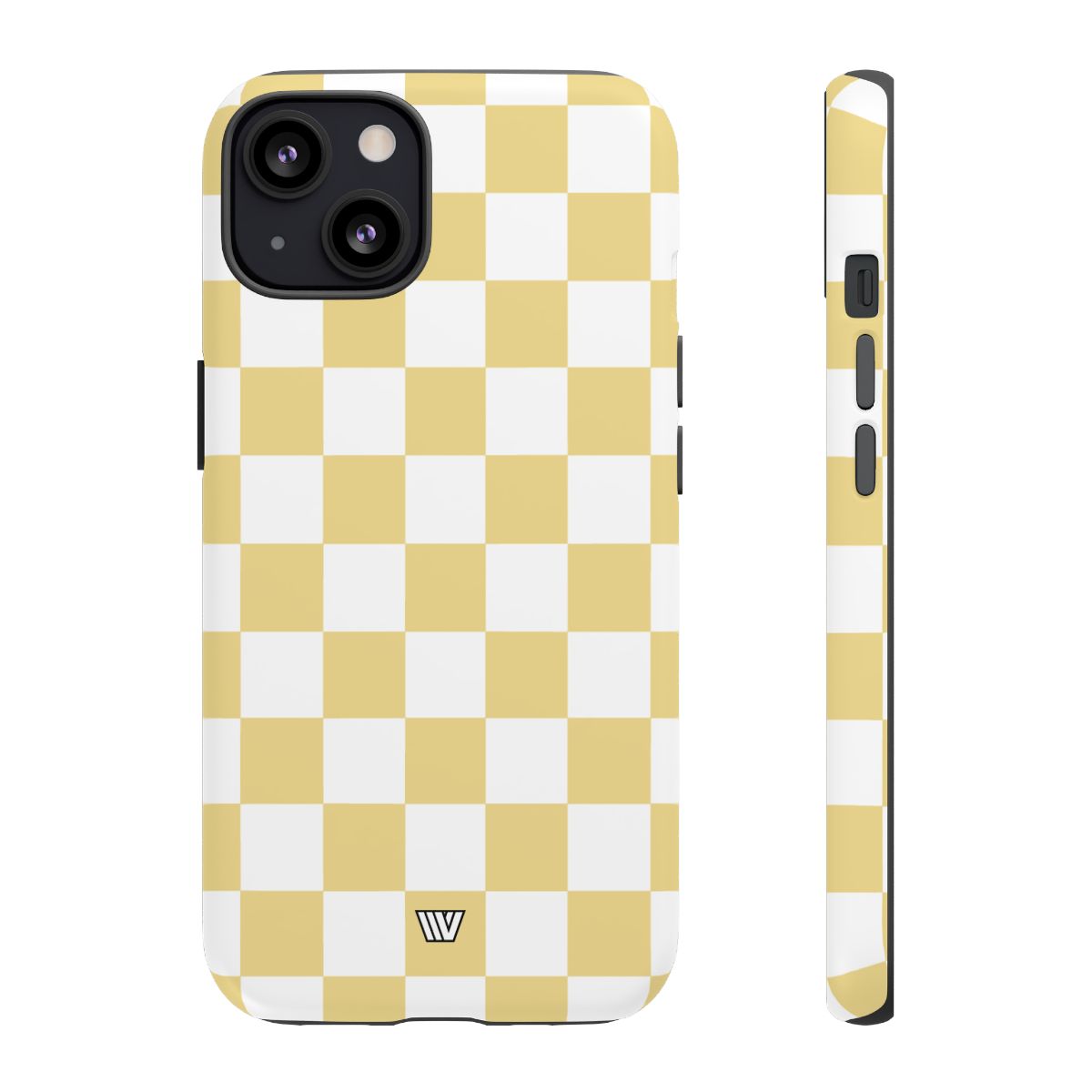 Banana Yellow Checkerboard Tough Phone Case