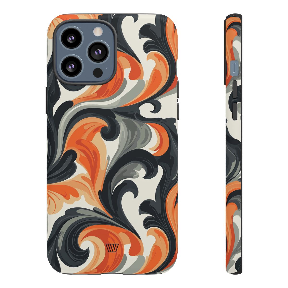 Tough Phone Case Baroque Swirl Polycarbonate Shell Trovvve