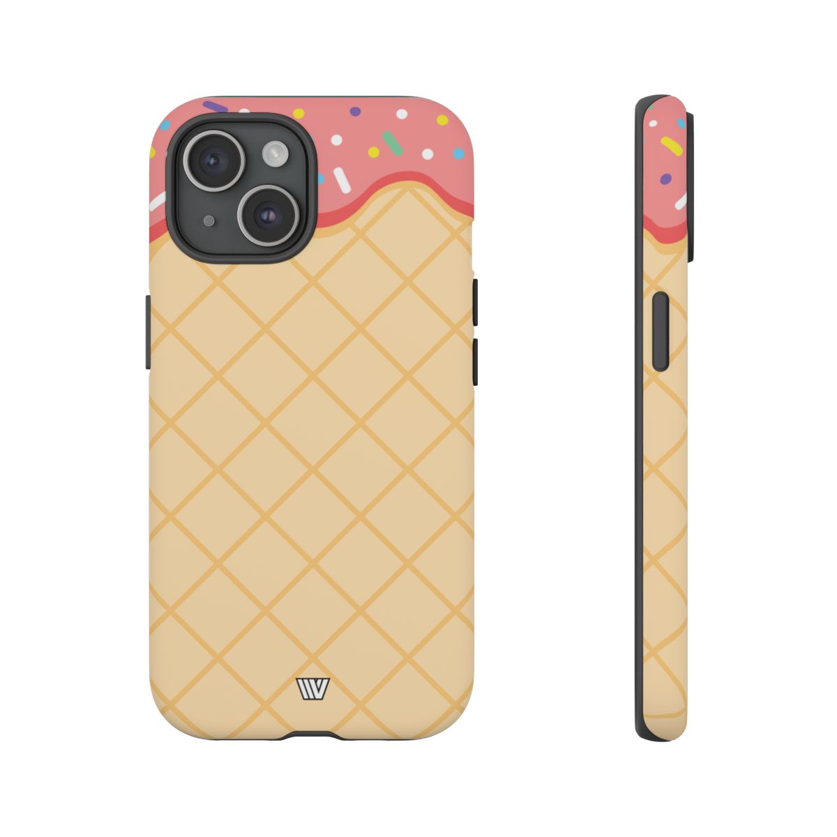 Ice Cream Cone Tough Phone Case Dual-Layer Protection