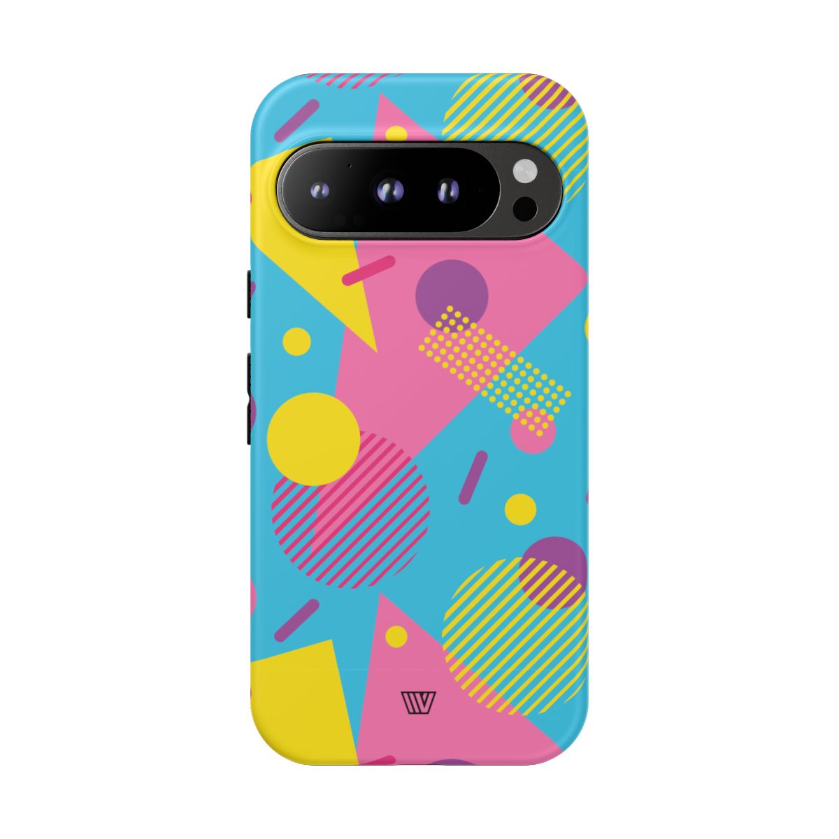 Retro Pattern Light Blue Tough Phone Case