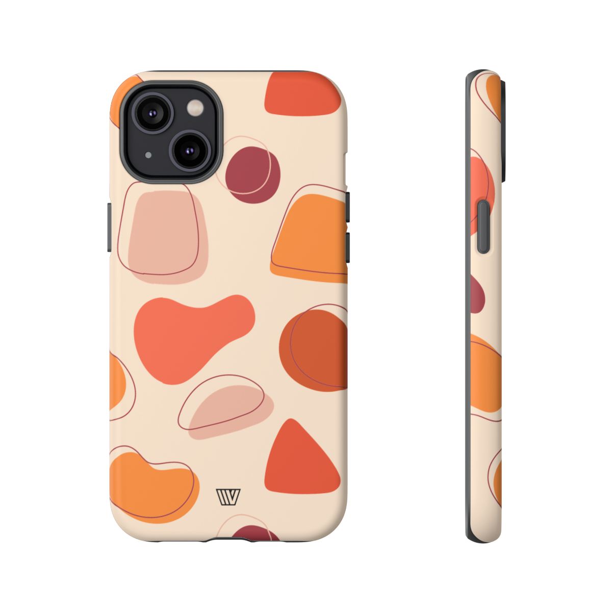 Tough Impact-Resistant Phone Case with Dual Layer WARM SHAPES
