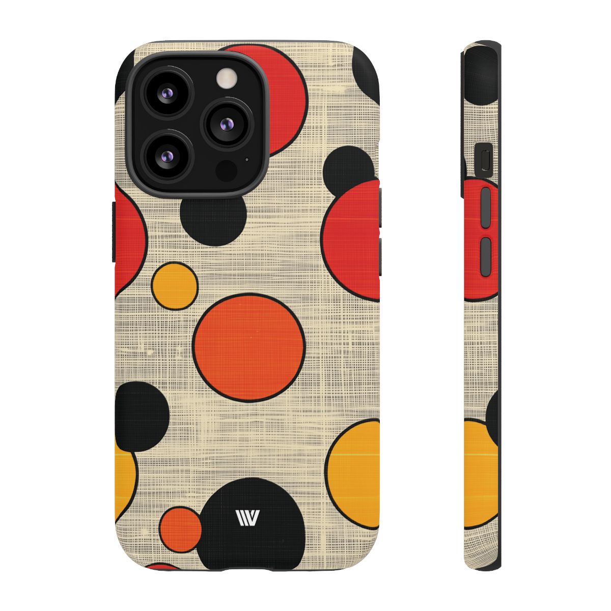 Tough Phone Case Mid-Century Dots Protective Cover