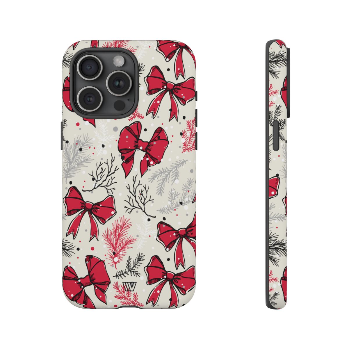 Tough Phone Case Impact-Resistant Dual Layer WINTER BOWS