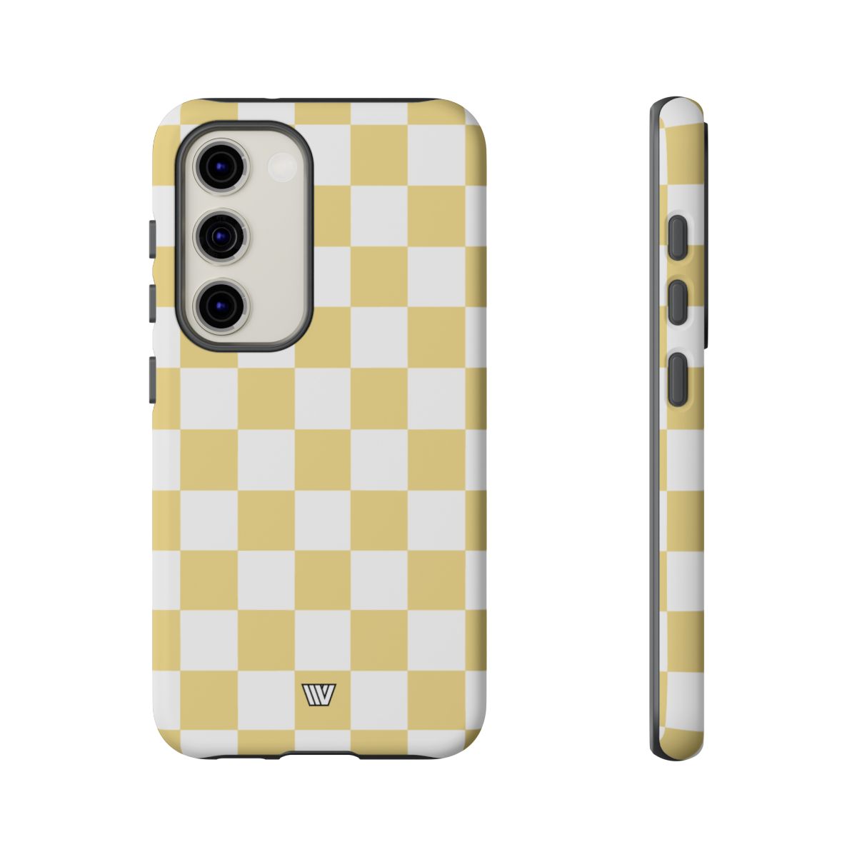 Banana Yellow Checkerboard Tough Phone Case