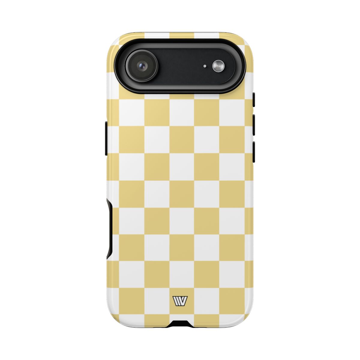 Banana Yellow Checkerboard Tough Phone Case