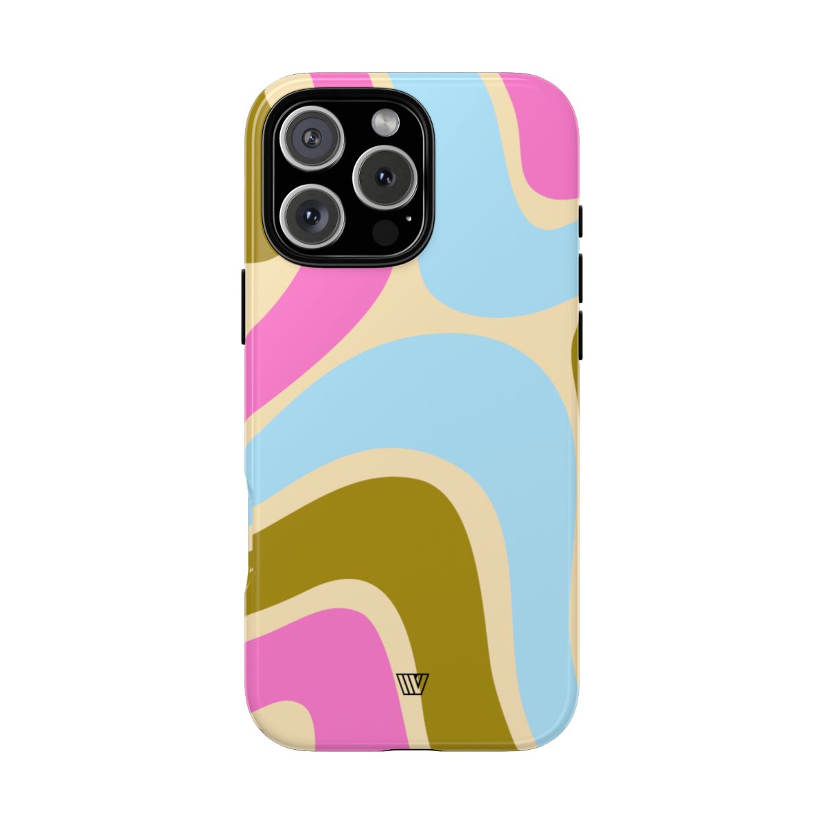 Tough Phone Case Large Groovy Waves Polycarbonate Shell