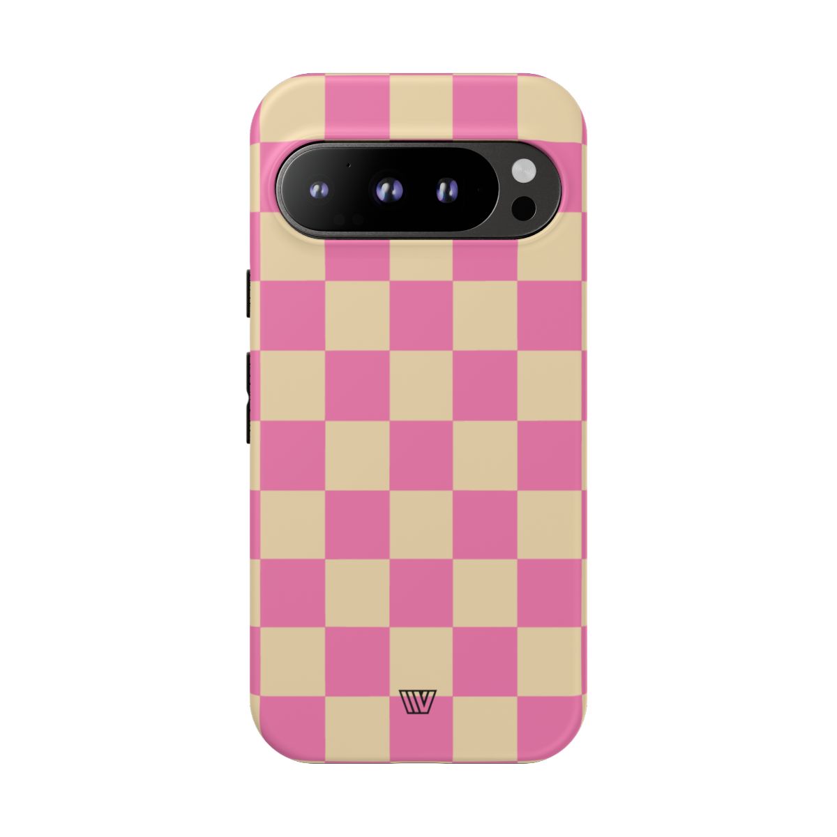 Pink Tan Checkered Tough Phone Case Trovvve