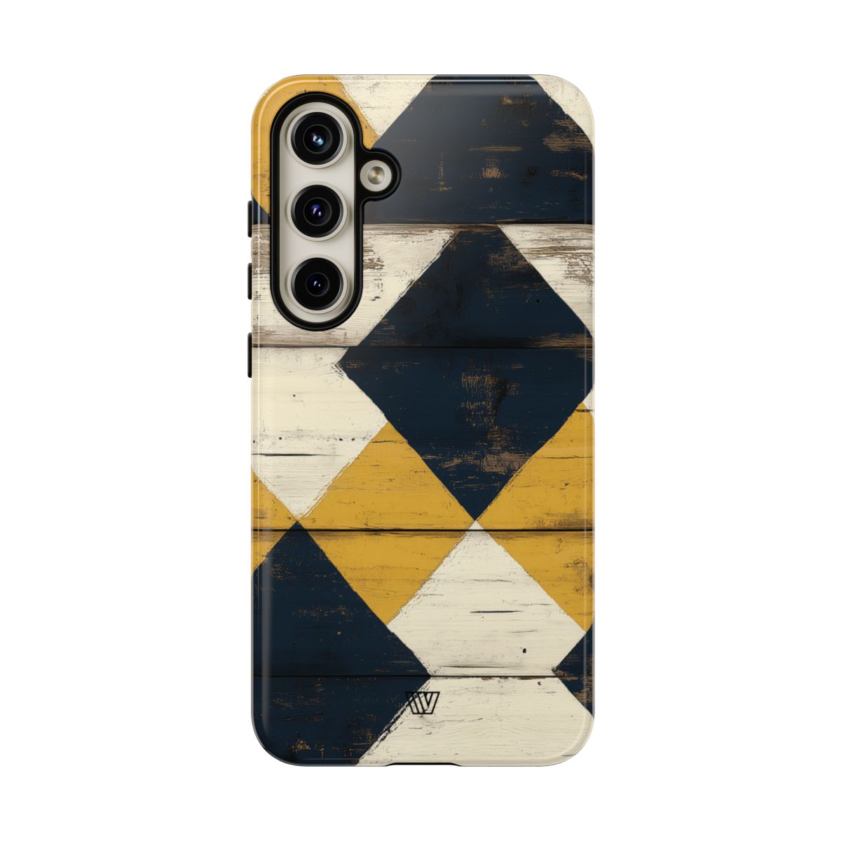 Tough Phone Case Dual-Layer Protection Farmhouse Wood