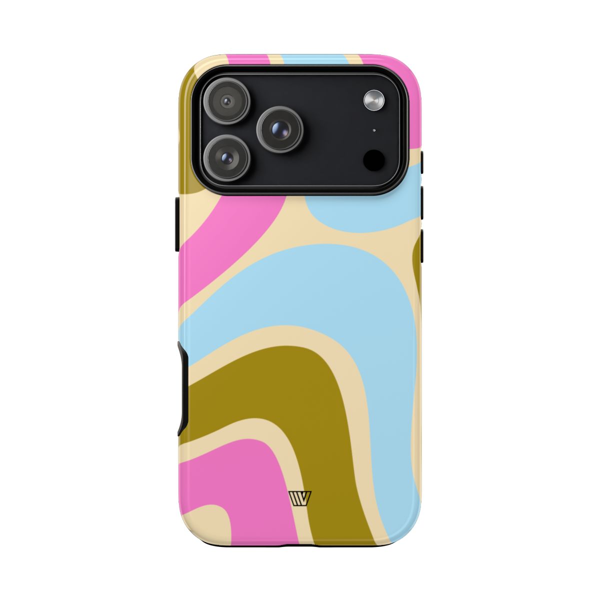 Tough Phone Case Large Groovy Waves Polycarbonate Shell