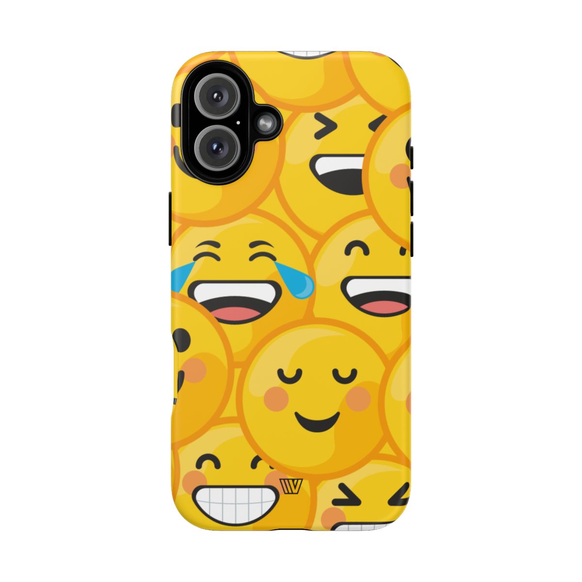 Tough Phone Case Impact-Resistant Dual-Layer Polycarbonate EMOJI FACES